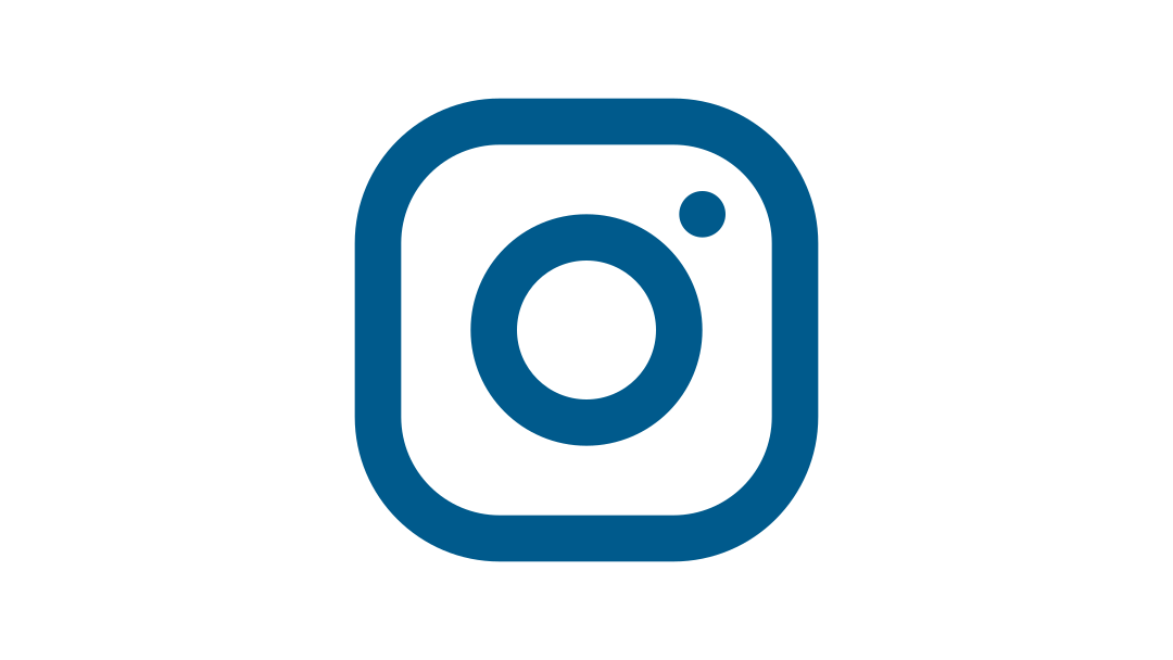 Instagram Social Media Icon in blau