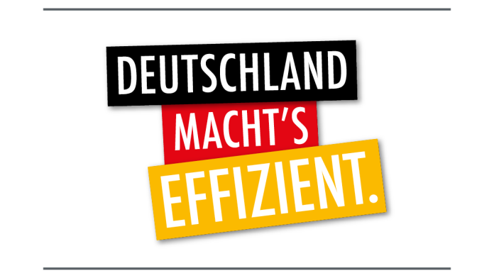 Logo Bundesministerium Wirtschaft und Energie, Deutschland machts effizient