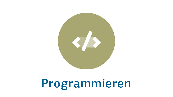 Grafisches Symbol für das Themen- beziehungsweise Lernfeld "Programmieren" im Tumo-Lernkonzept.